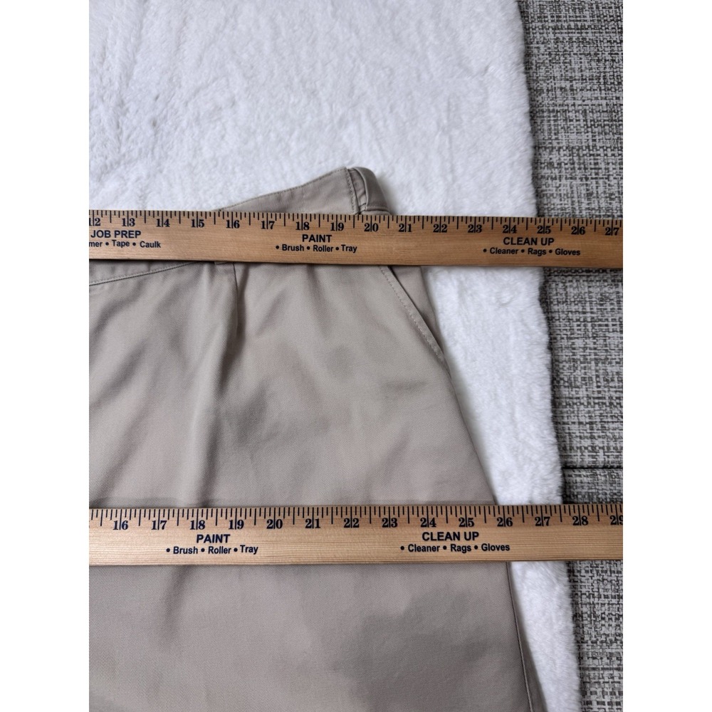 LL Bean Original Fit Bermuda Shorts Womens Size 20W Pockets Khaki‎ 100% Cotton - Picture 4 of 13